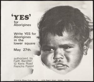 Poster for the Indigenous referendum, 1967. National Museum of Australia.