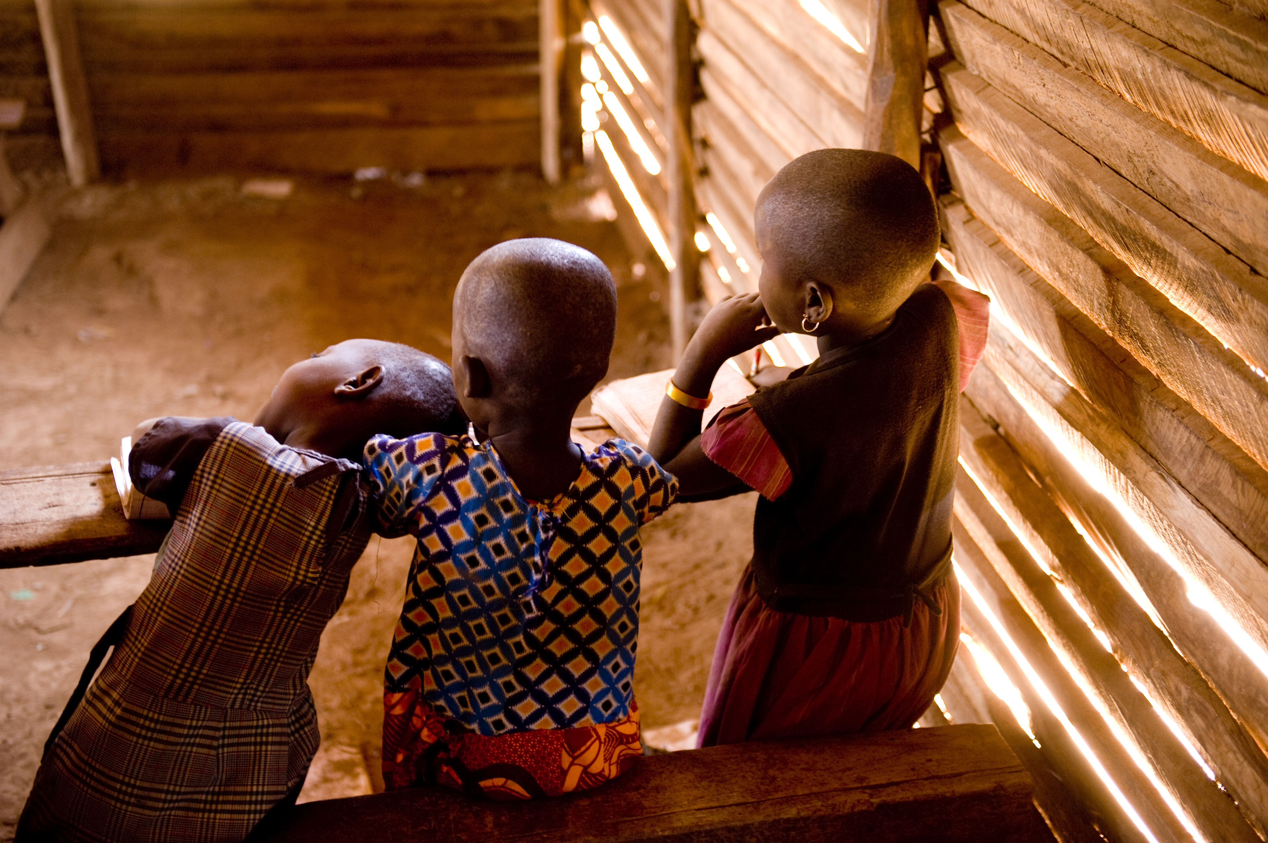 African children at school