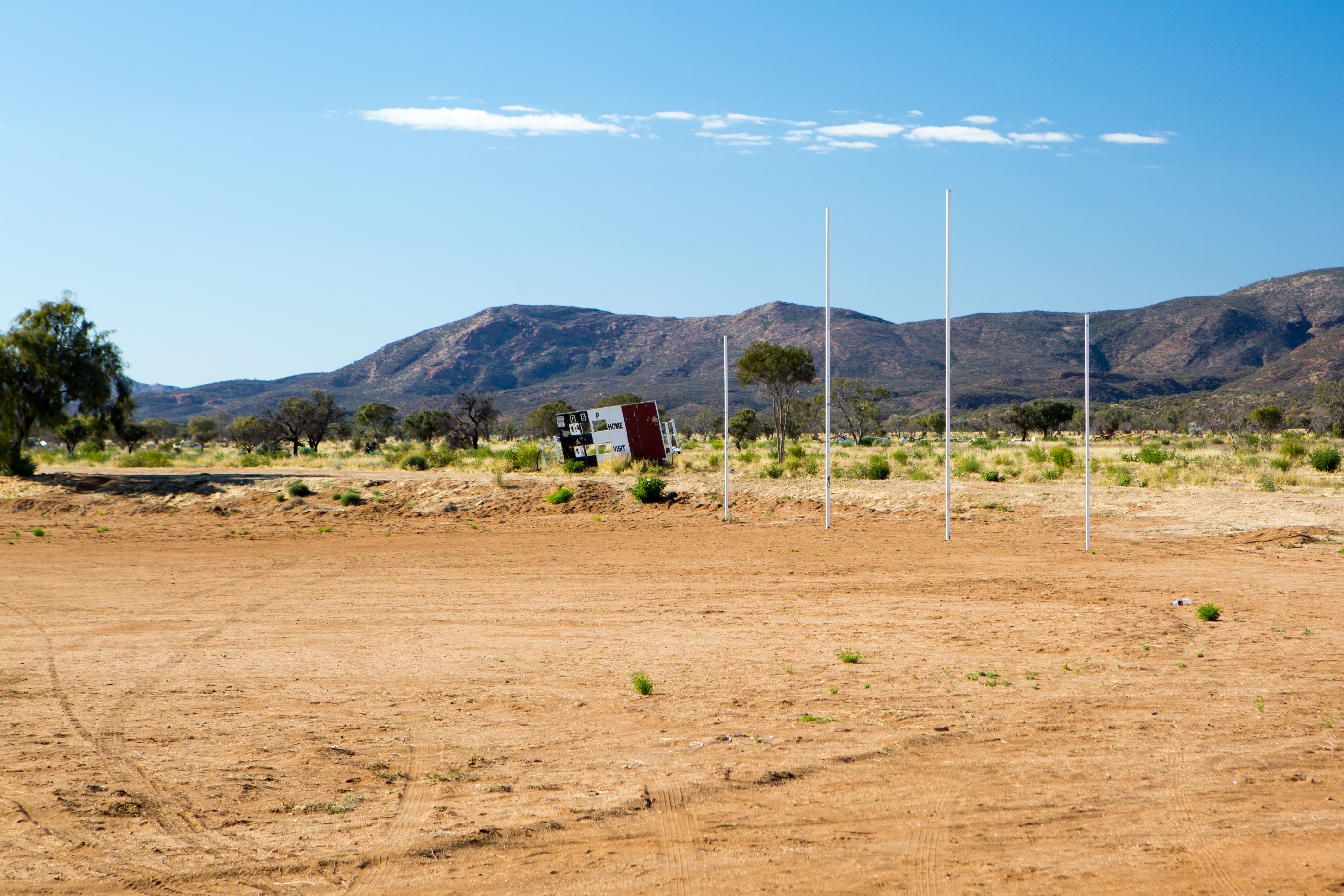 Sports ground in remote Australia