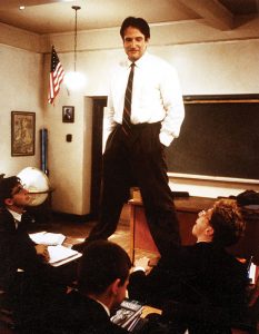 Robin Williams as John Keating in Dead Poets' Society