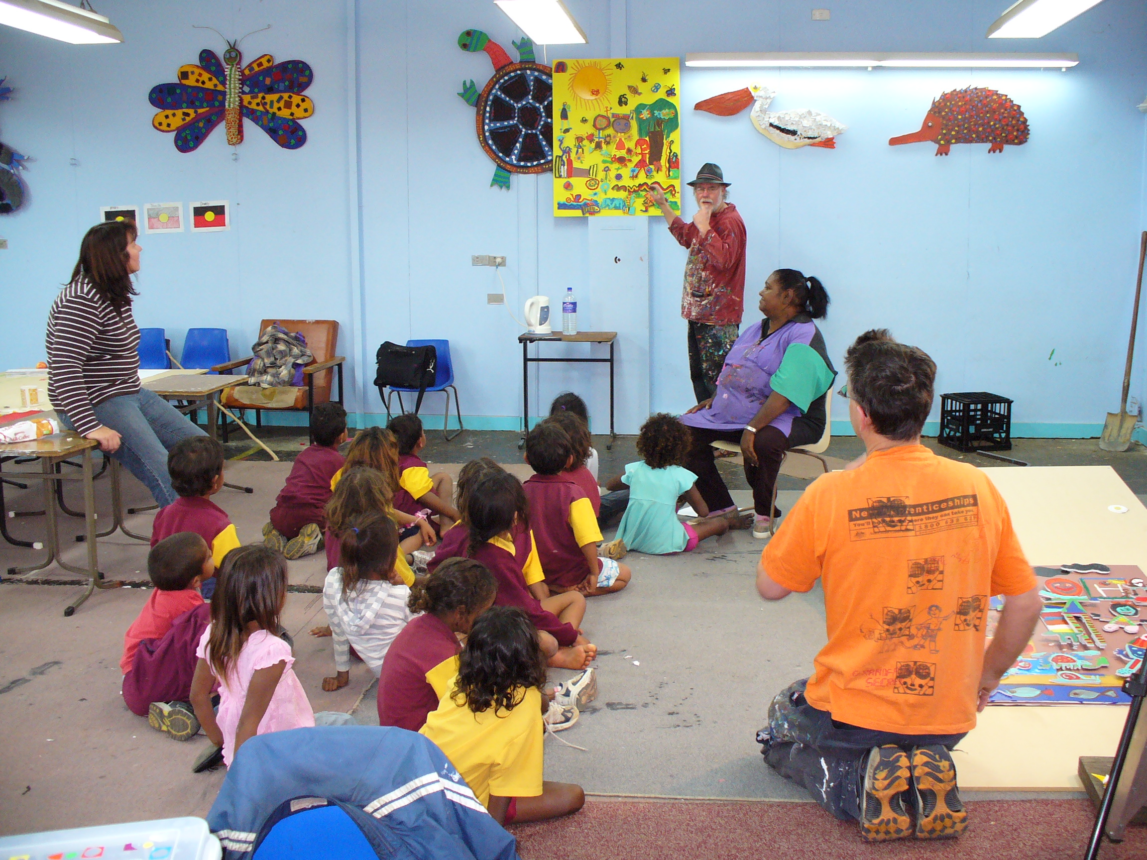 Cherbourg Seasons artists, elders and children