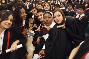 Graduation celebration at Holroyd High