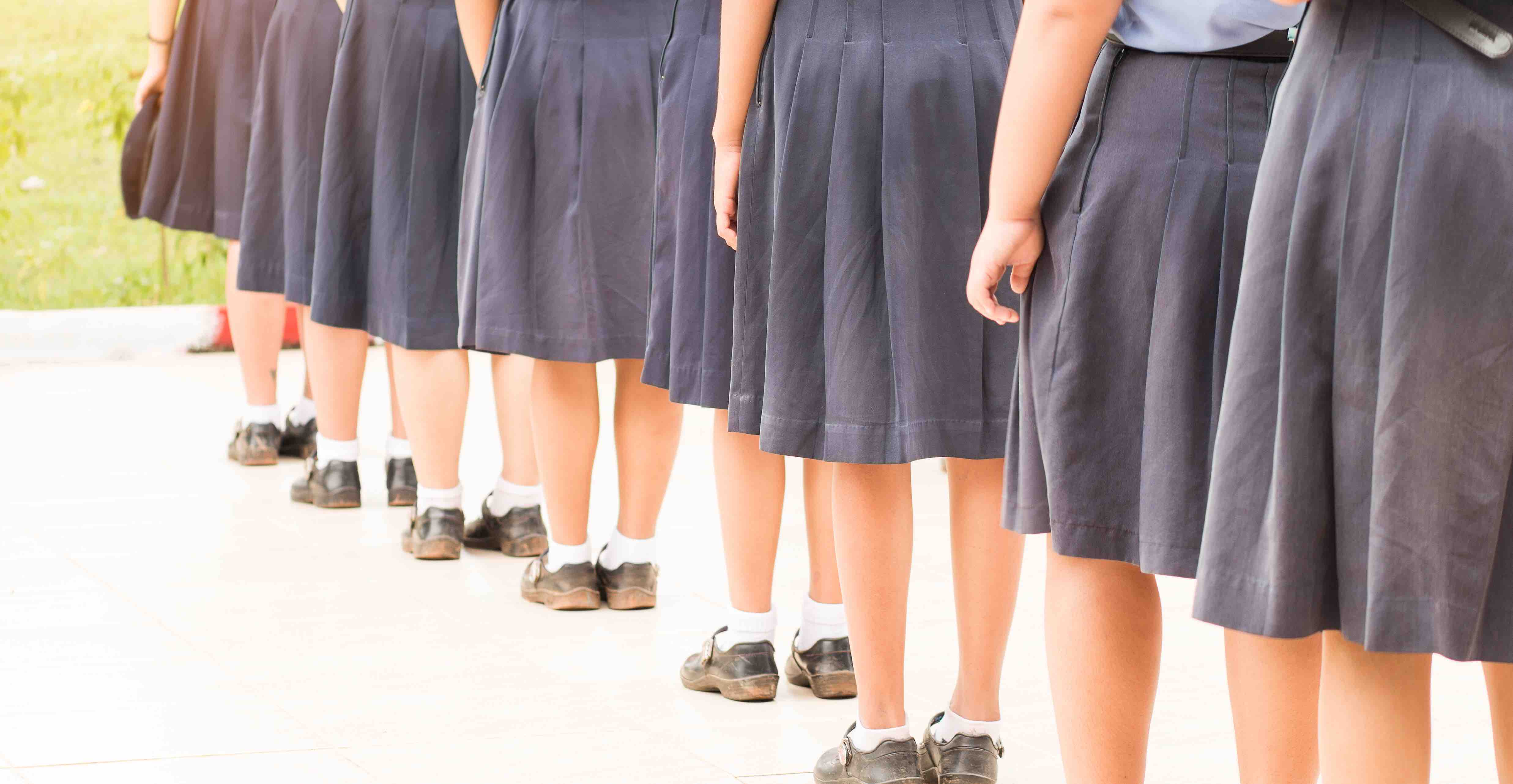 girls school uniform