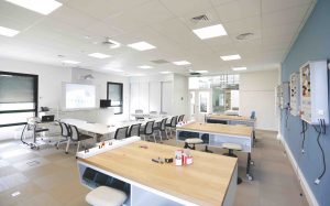 Legrand Luminess LED luminaires provide even light distribution, avoiding glare and shadows