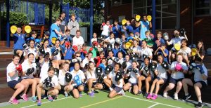 boxercise meet between St Pius and Mercy College.