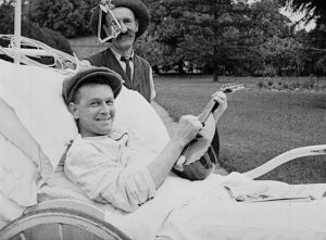 A returned soldier in an Anzac Hospital. Photo courtesy of National Film and Sound Archive of Australia