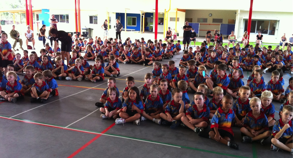 Adam Voigt opening Rosebery Primary School