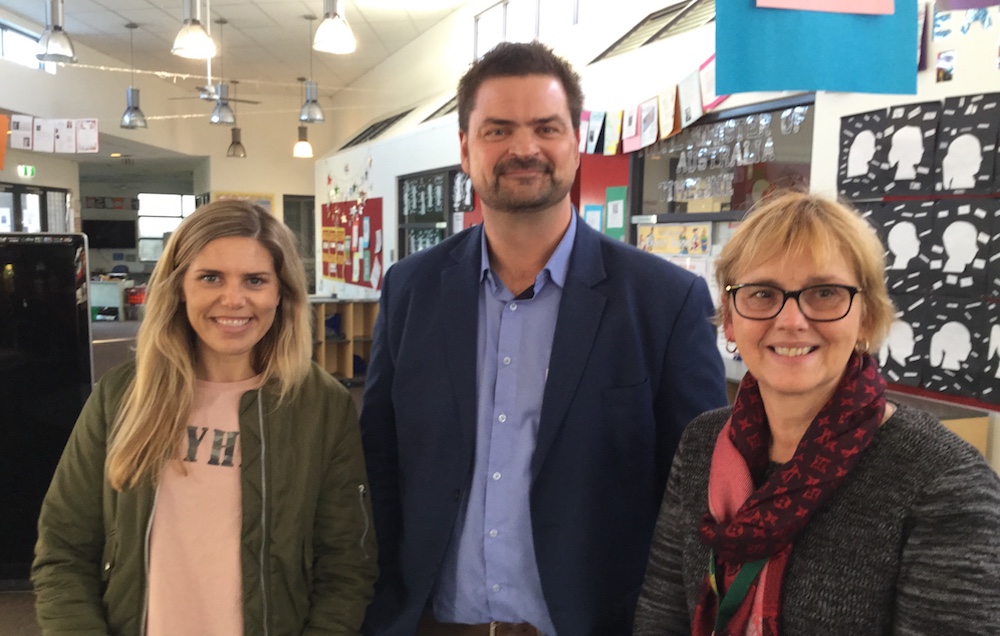 L-R: Ilona Sliwa, Adam Voigt and Cheryl Hair.