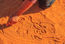 Aboriginal sand art