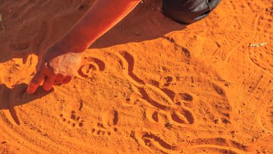 Aboriginal sand art