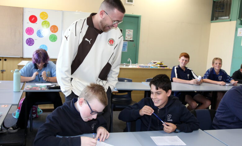students in class with teacher
